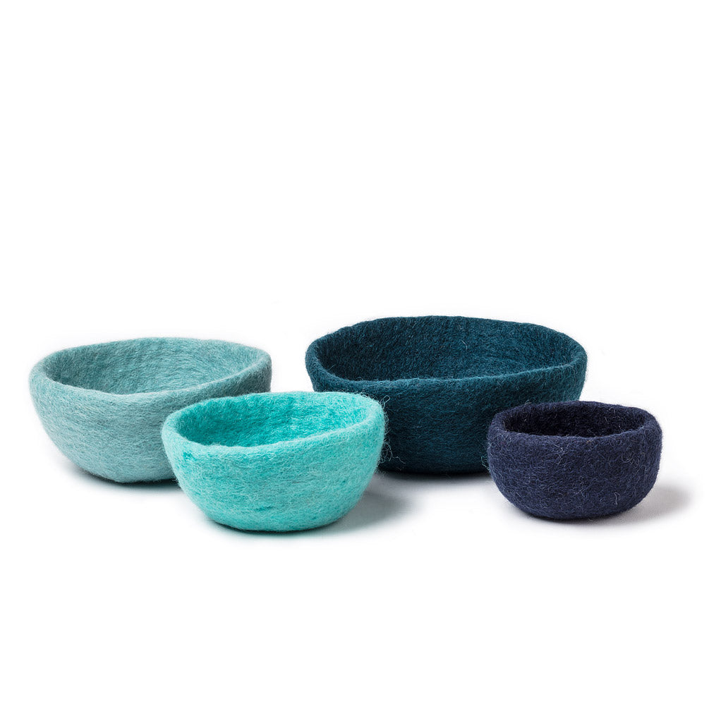 Nesting Bowl Set Shades of Blue