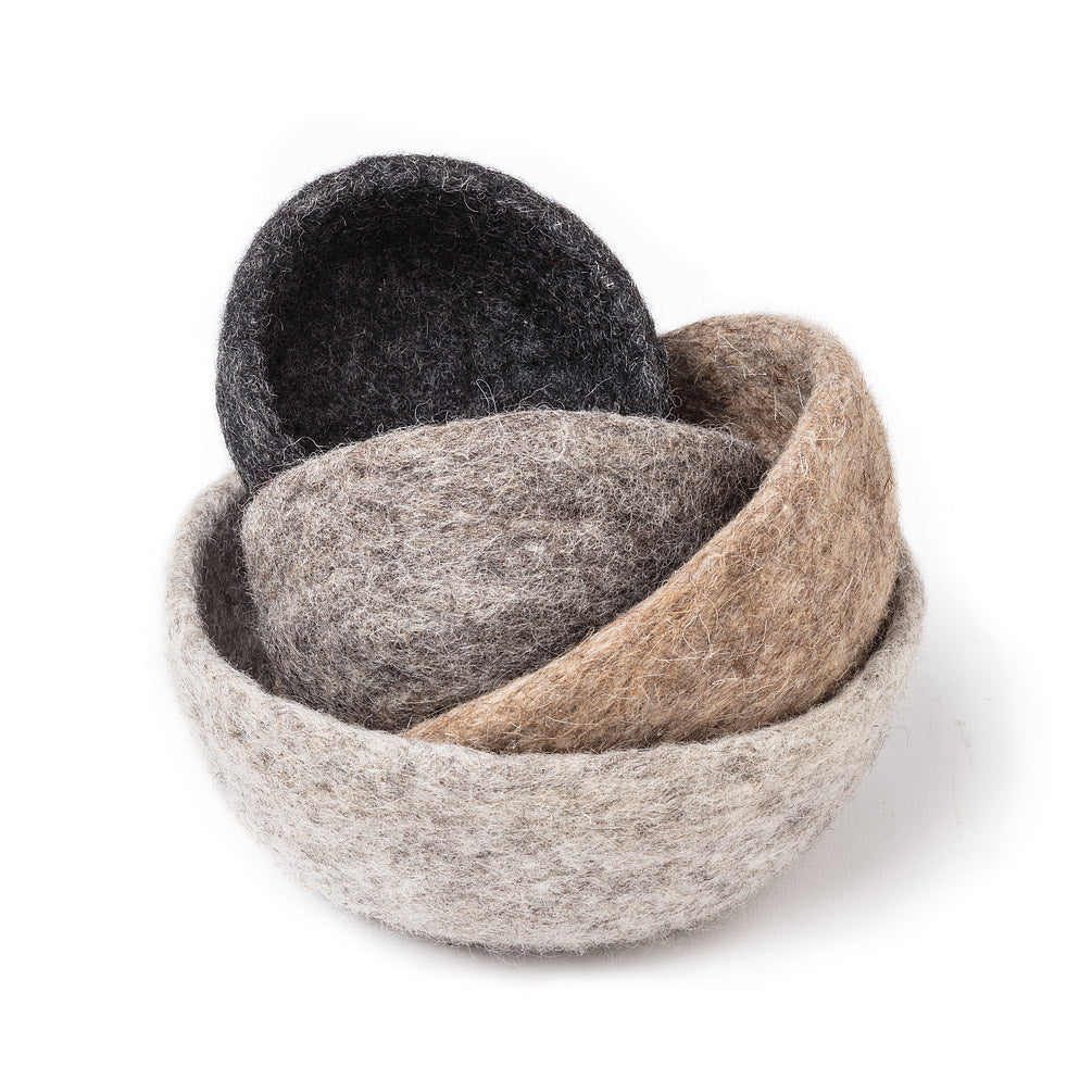 Nesting Bowl Set Natural Shades