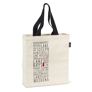 Muskoka Names Tote Bag